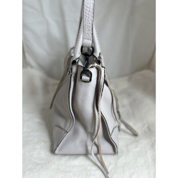 Rebecca Minkoff Soft Leather Satchel Handbag Braided Handles /Adjustable Strap - Picture 2 of 7